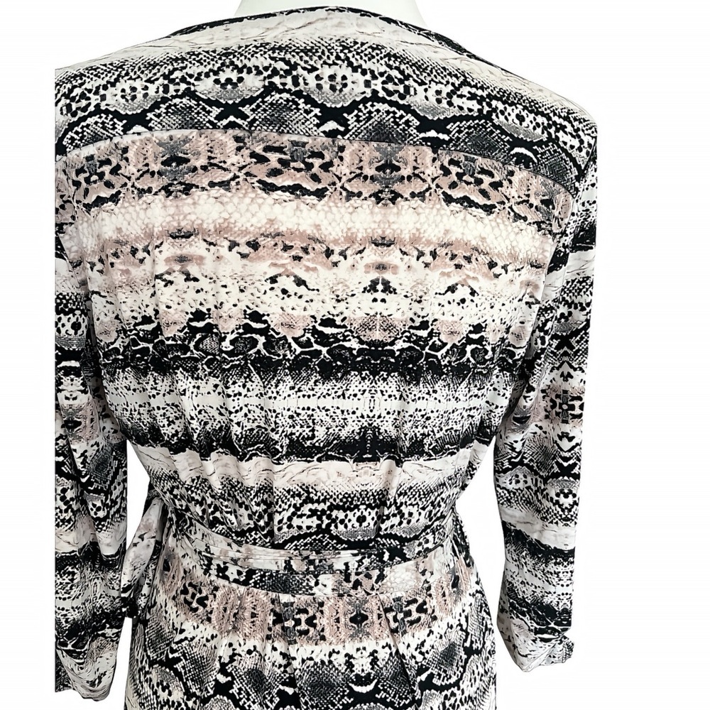 Calvin Klein Snakeskin Print Wrap Dress – Size S (2-4) - Picture 7 of 9